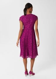 Rosaleen Lace Shift Dress, Berry Purple, hi-res