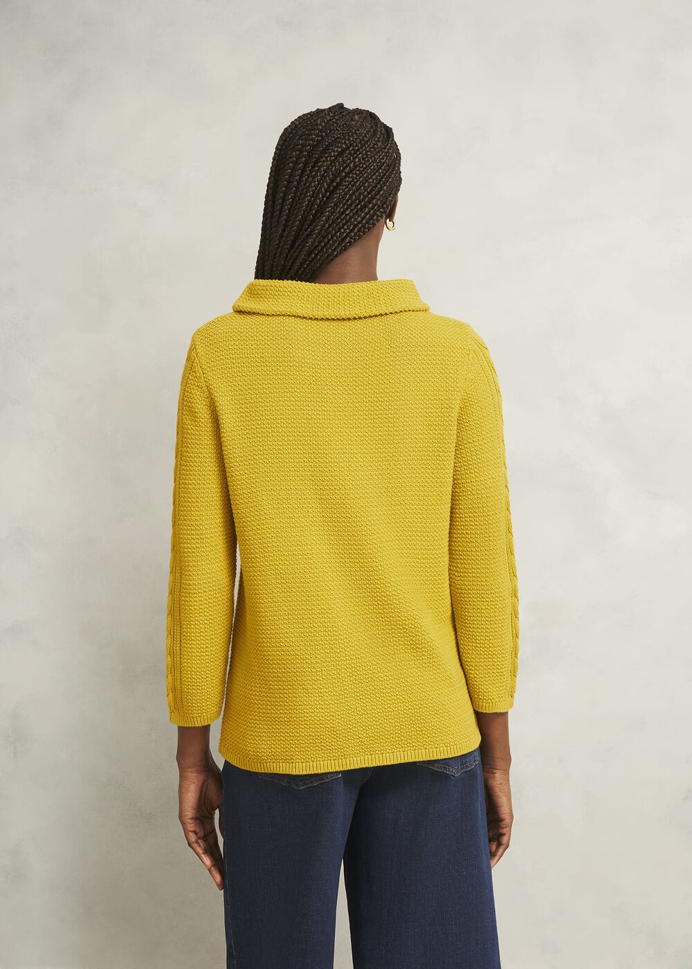 Camilla Cotton Jumper, Gold Chartreuse, hi-res