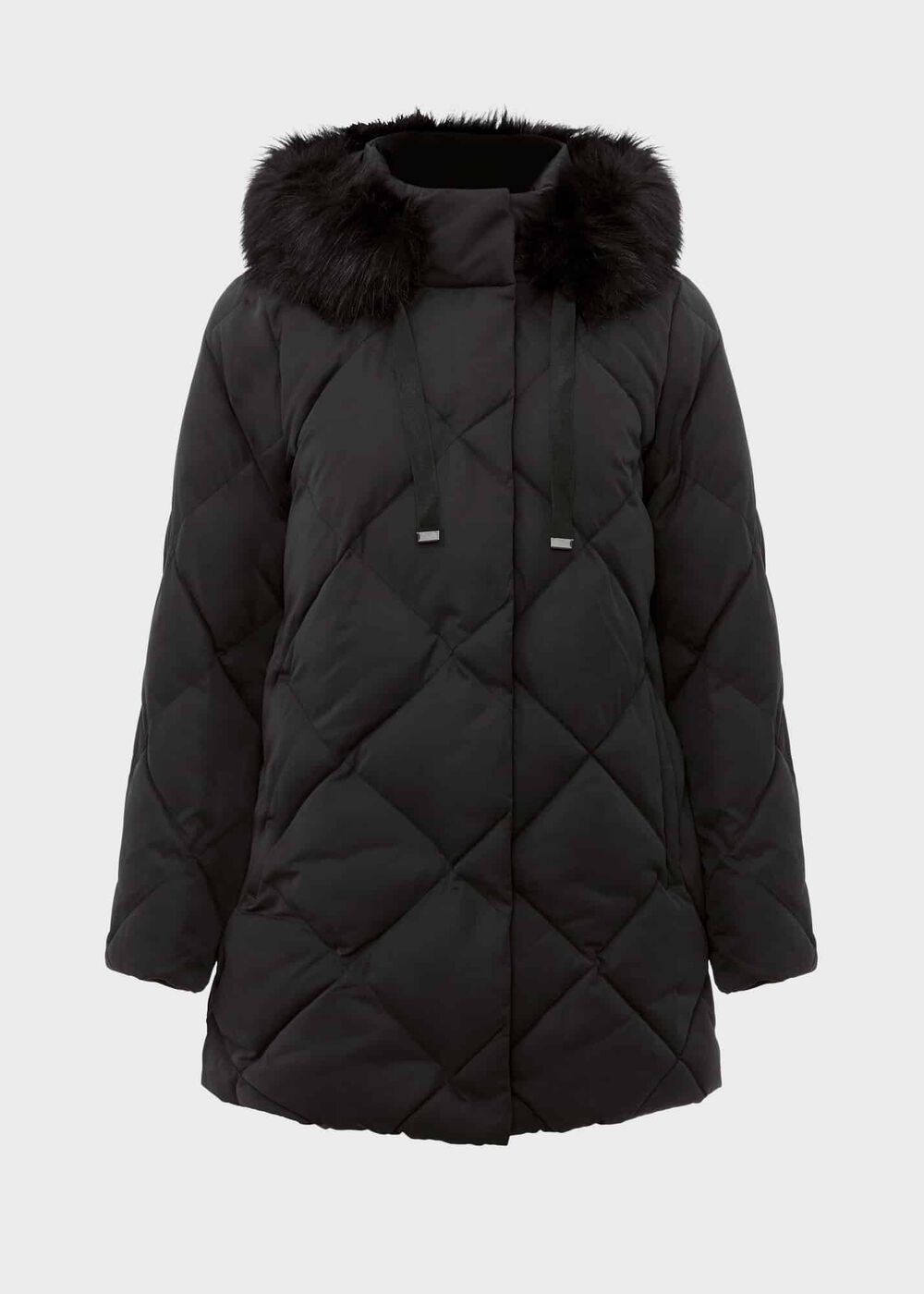 Loren Puffer Jacket With Hood, Washed Black, hi-res