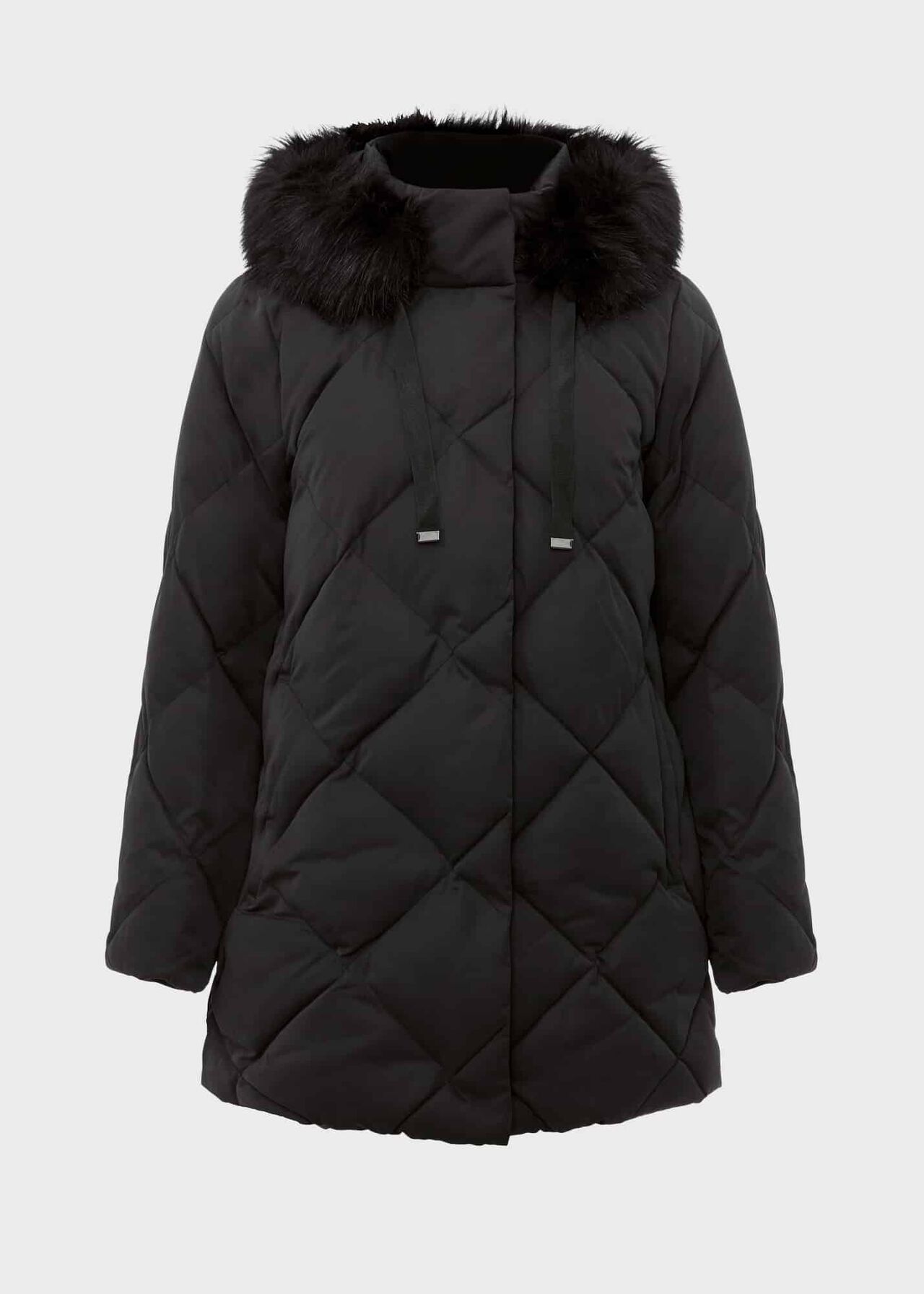 Loren Puffer Jacket With Hood, Washed Black, hi-res