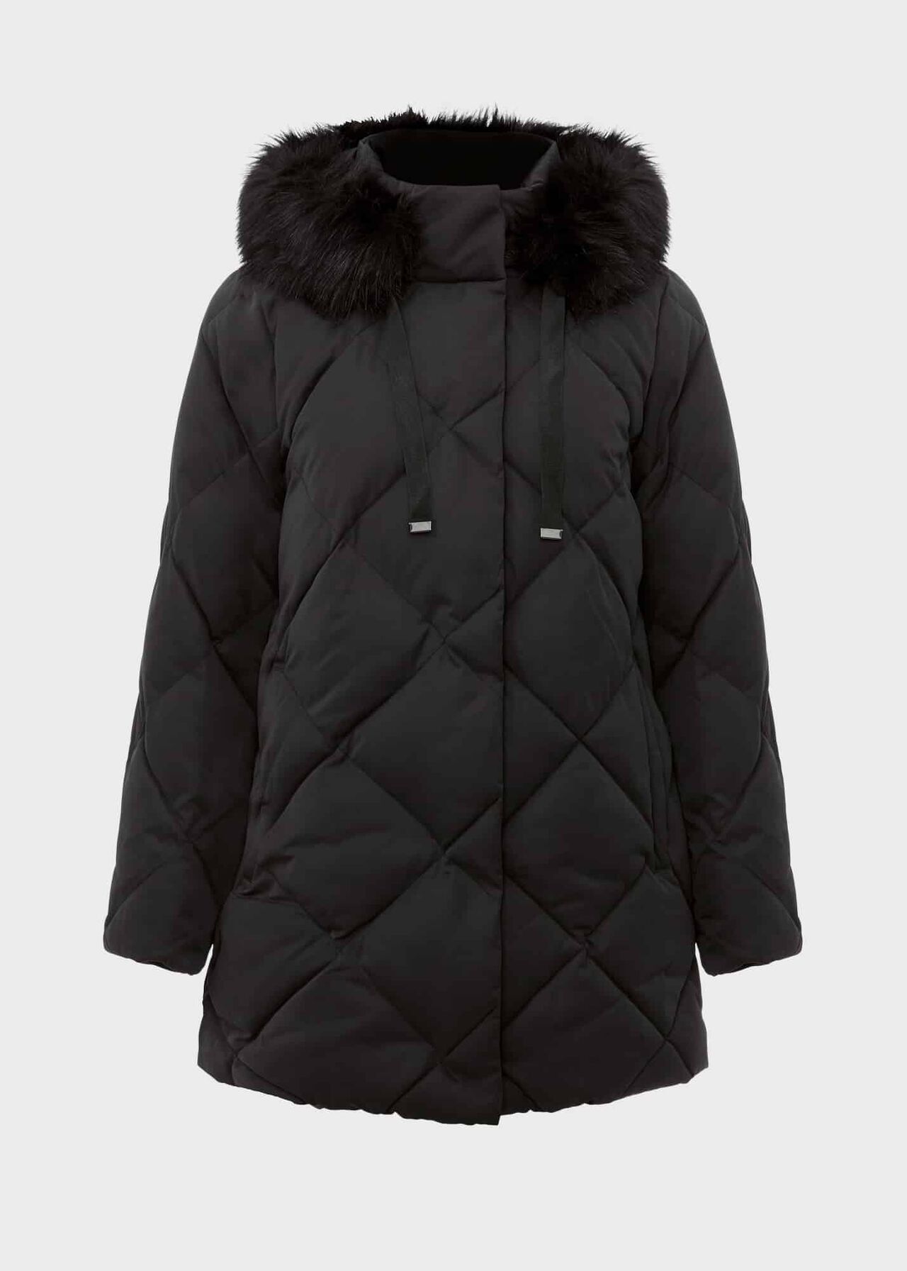 Loren Puffer Jacket With Hood, Washed Black, hi-res