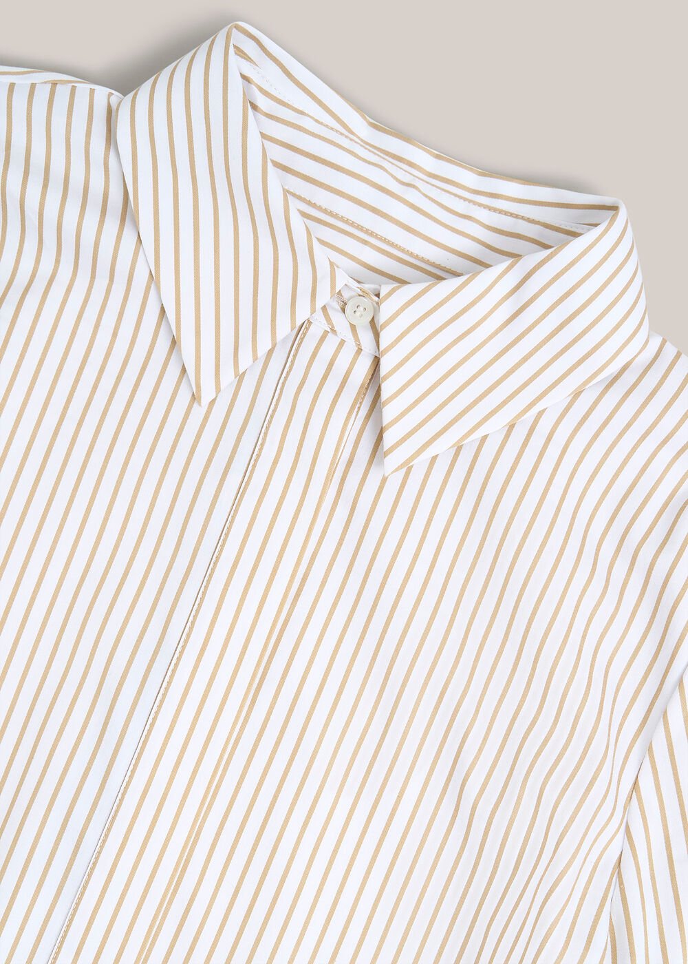 Andra Stripe Shirt, Neutral White, hi-res