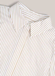 Andra Stripe Shirt, Neutral White, hi-res