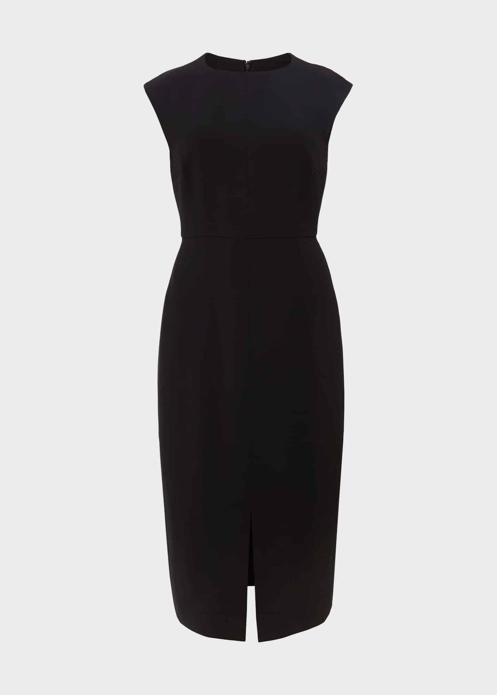 Vanessa Crepe Dress, Black, hi-res