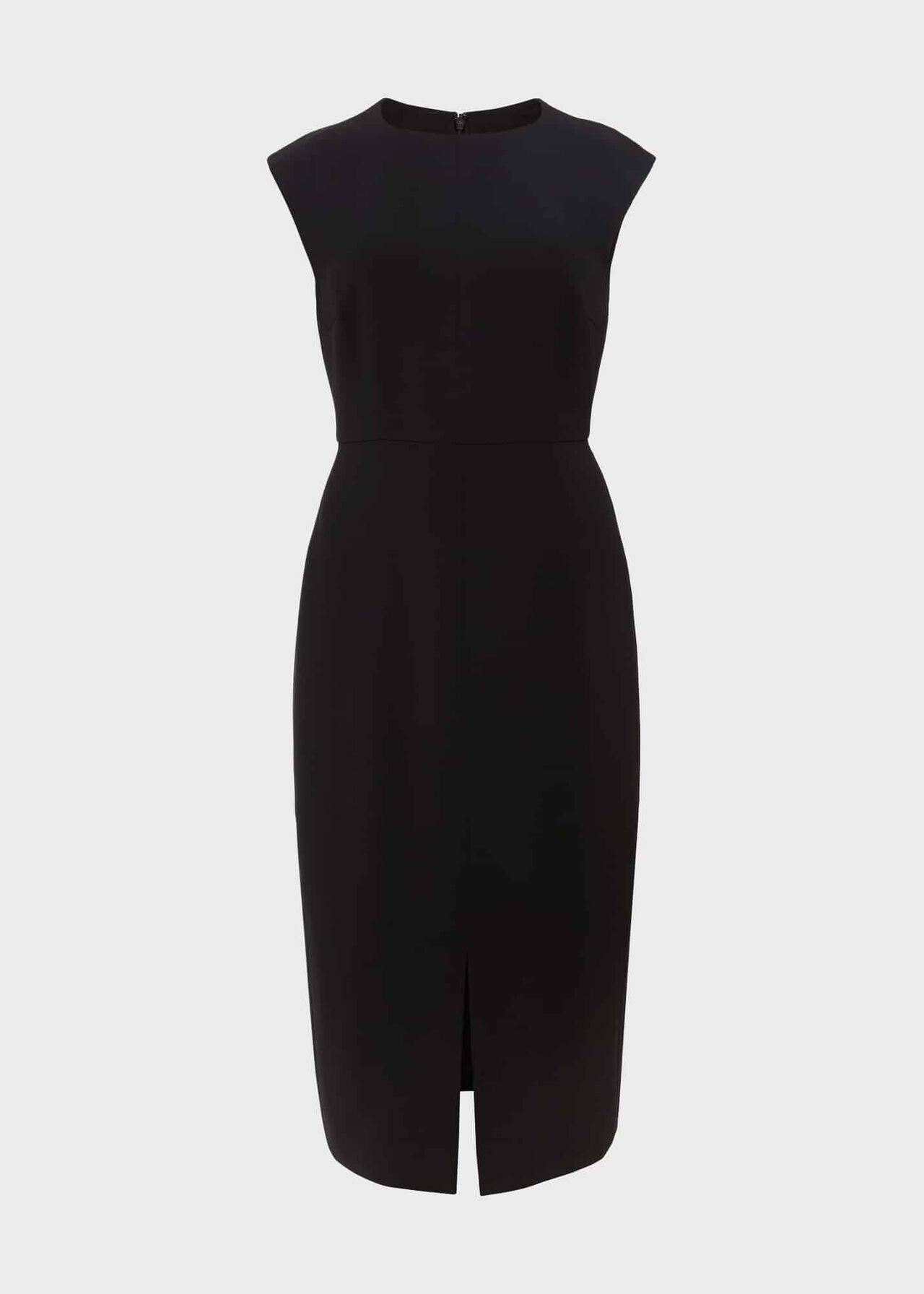 Vanessa Crepe Dress, Black, hi-res