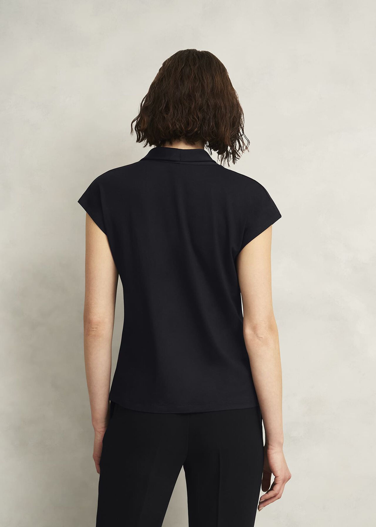 Miranda Cowl Top, Black, hi-res
