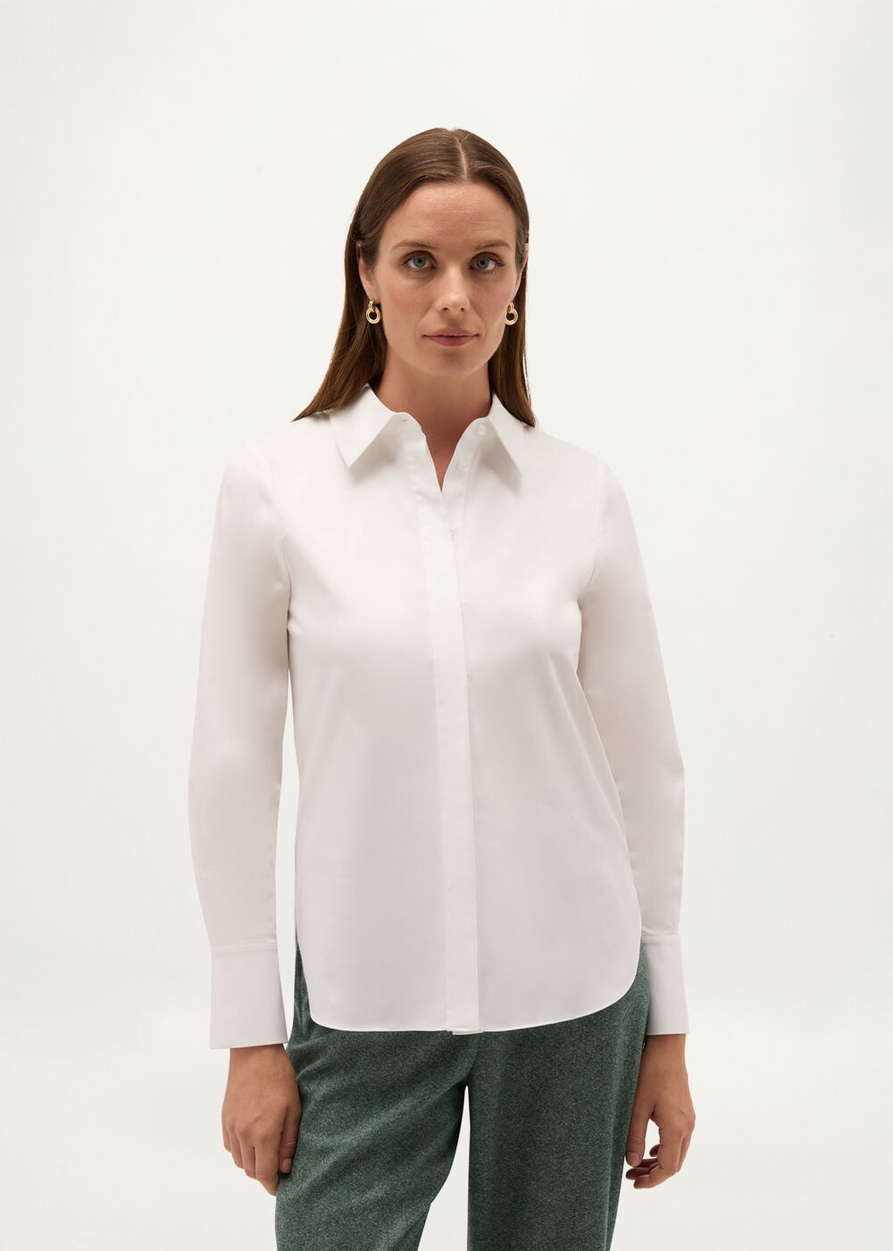 Andra Cotton Blend Shirt