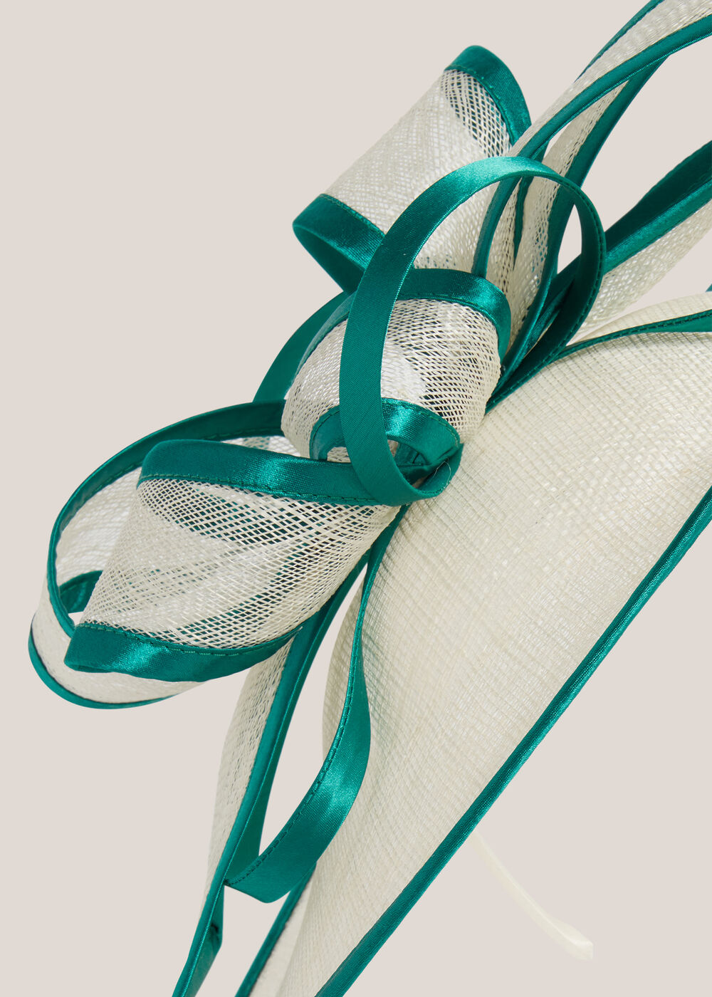 Marea Fascinator, Ivory Green, hi-res