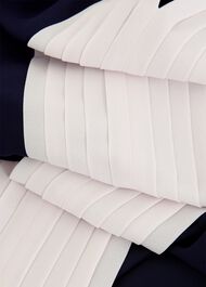 Lila Pleated Midi Dress, Navy Pale Pink, hi-res