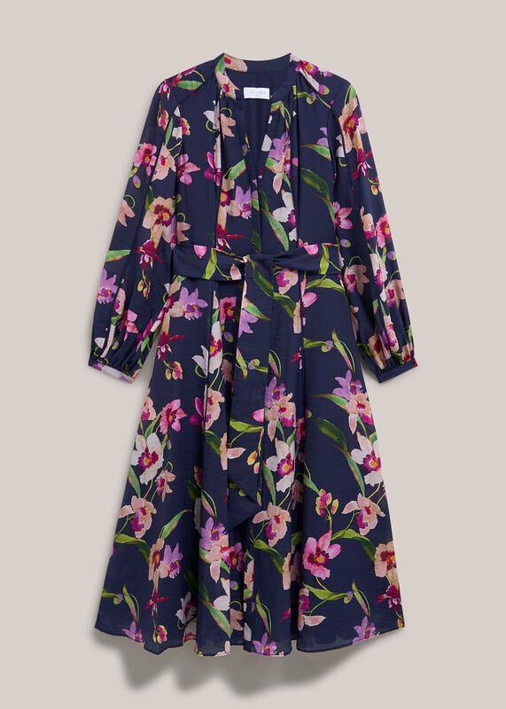 Pippa Floral Waist Tie Dress