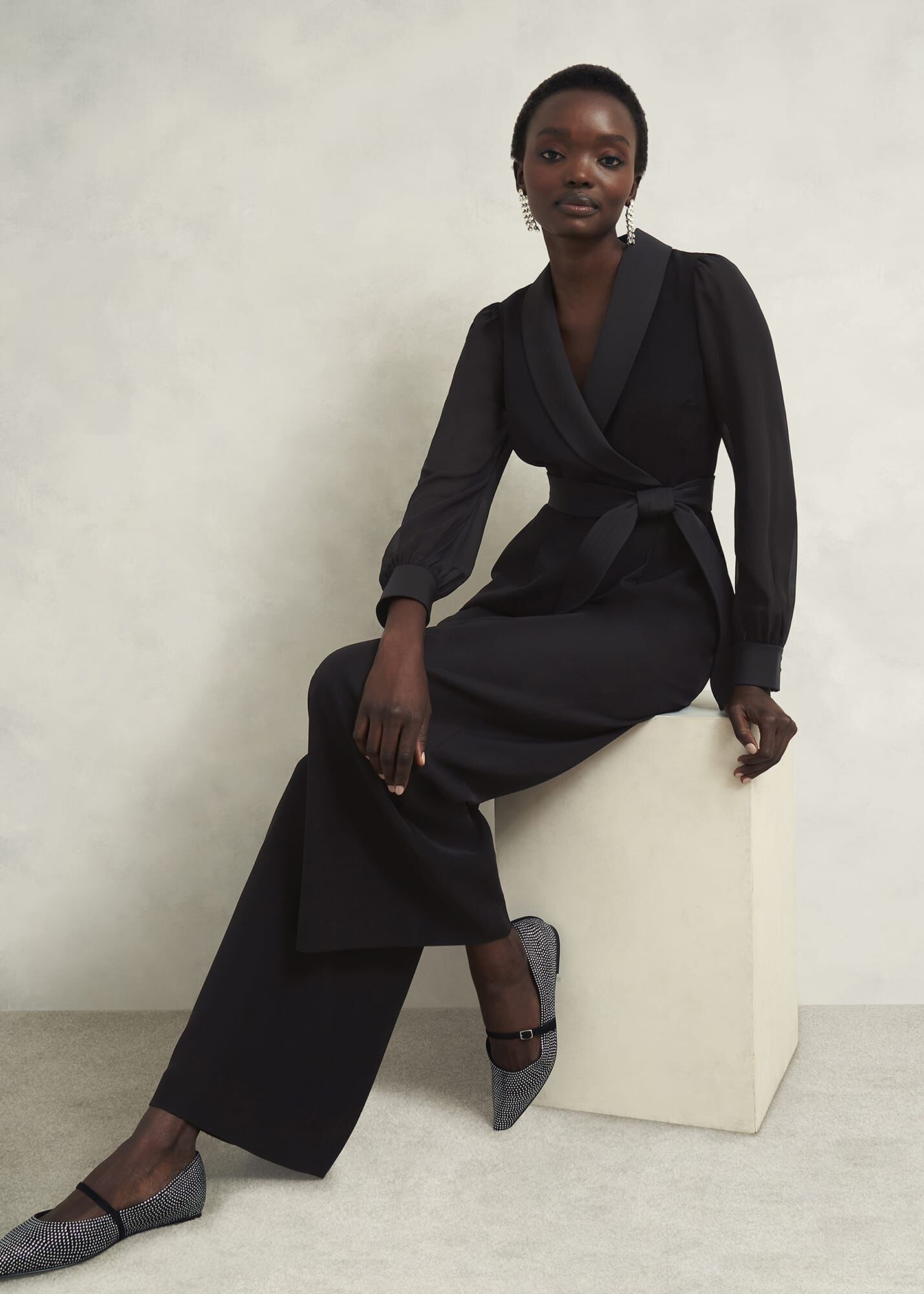 Maia Sleeved Jumpsuit Hobbs UK