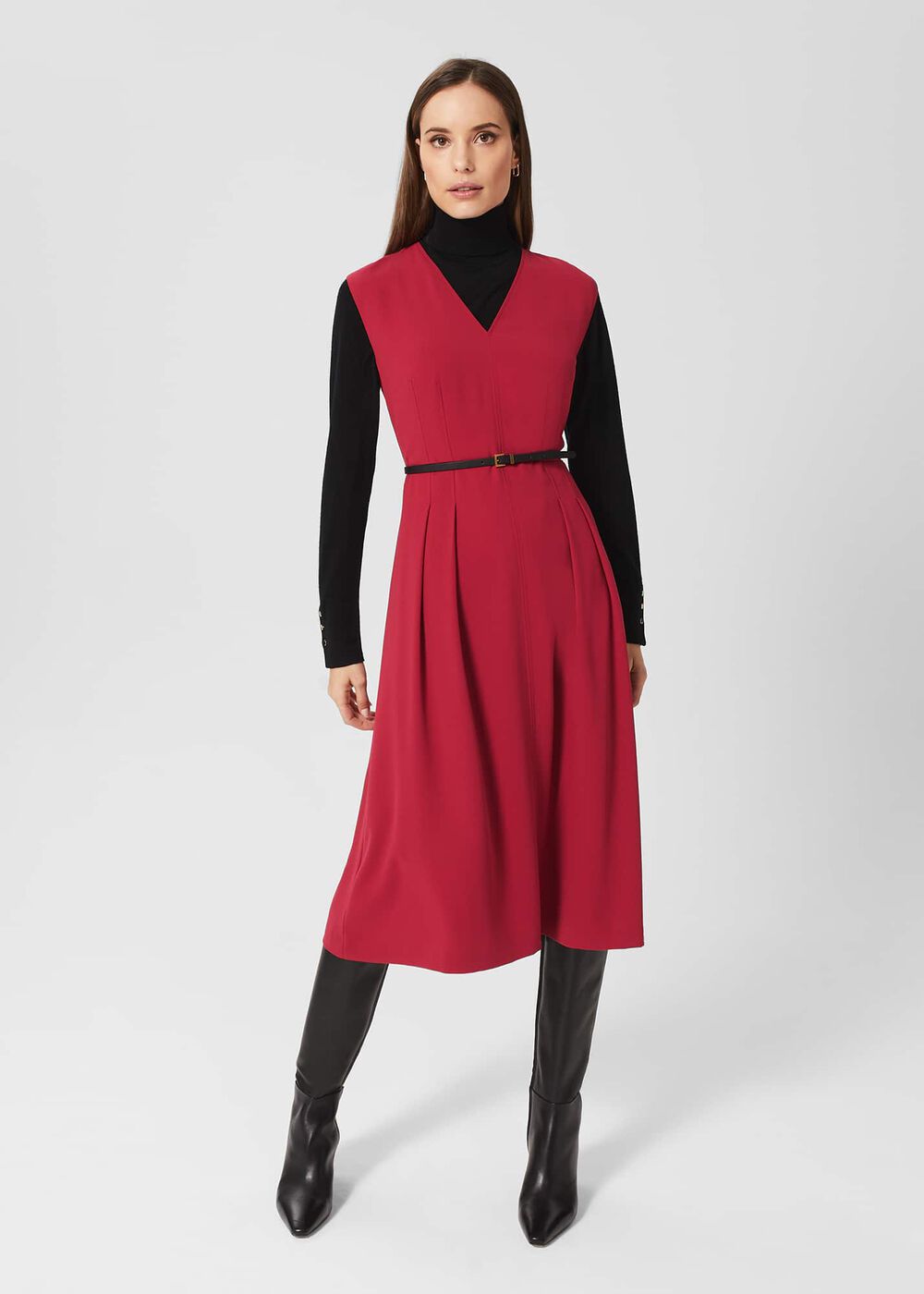 Tessa Dress, Cranberry Pink, hi-res