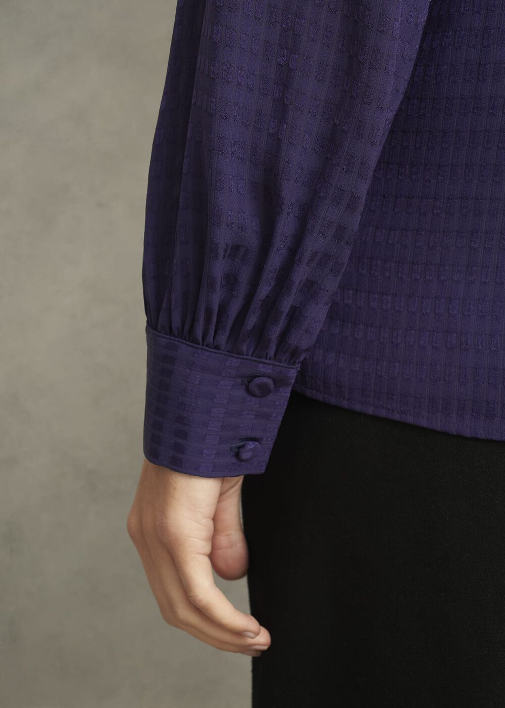 Gabrielle Blouse, Midnight Purple, hi-res