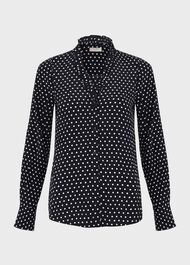 Fitzroy Blouse, Navy Ivory, hi-res
