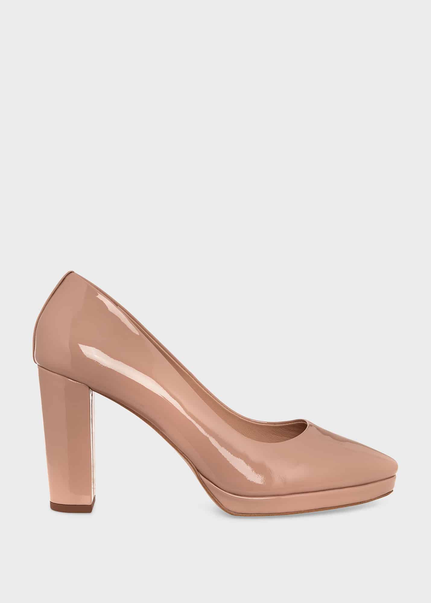 Pink platform court shoes deals