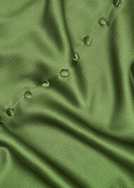 Isabelle Textured Satin Dress, Bay Leaf Green, hi-res