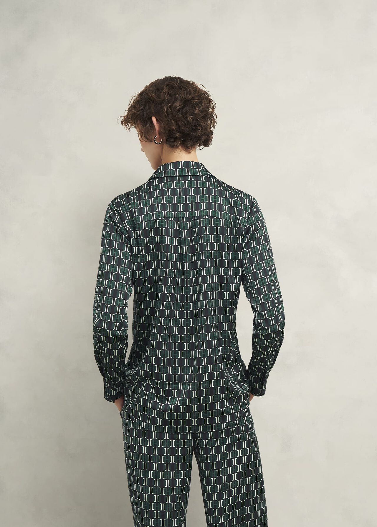 Finwell Satin Shirt, Multi, hi-res