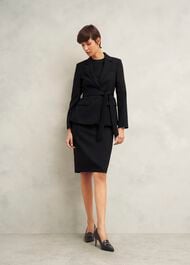 Casey Dress With Wool, Black, hi-res