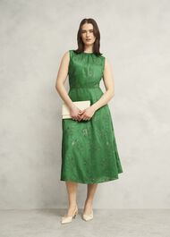 Rachel Embroidered Dress, Cilantro Green, hi-res