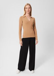 Tara Polo Jumper, Hobbs Camel, hi-res