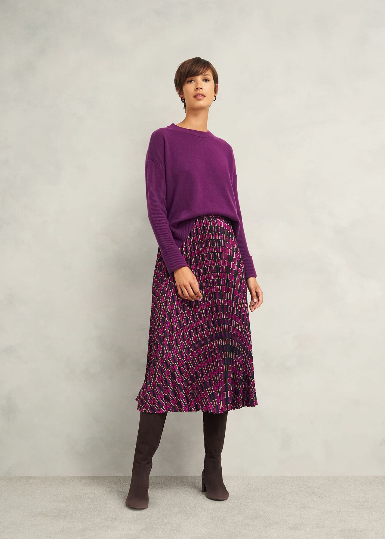 Darla Jumper With Cashmere, Vibrant Purple, hi-res