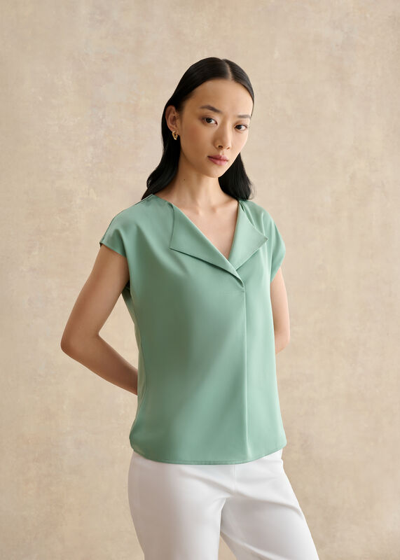 Sylvie Satin Front Top