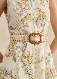 Abbie Raffia Belt, Natural Tan, hi-res