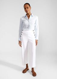 Victoria Linen Shirt, Pale Blue, hi-res