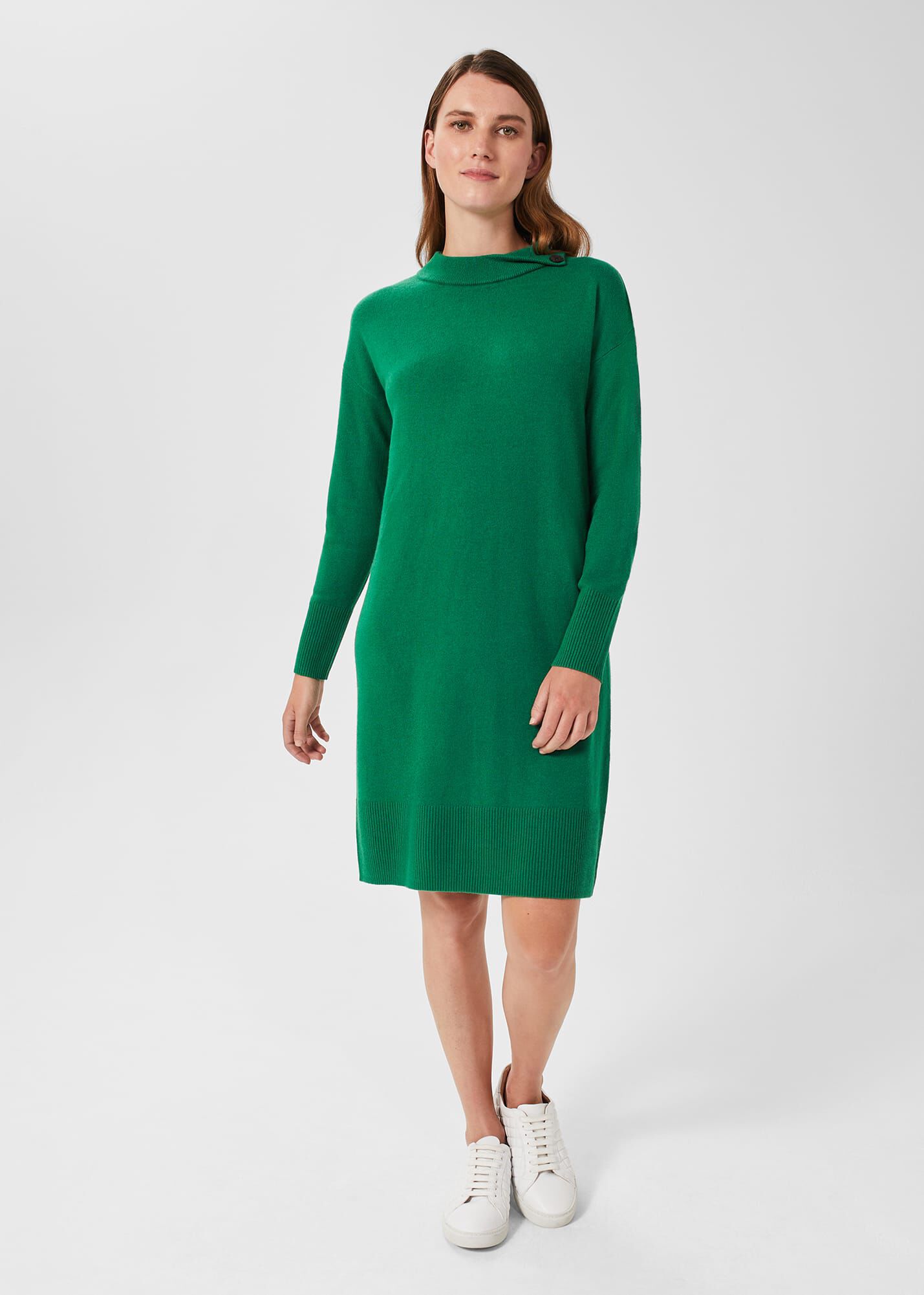 Green outlet cashmere dress