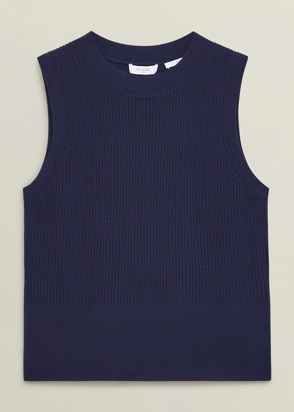 Yasmin Knitted Tank Top, True Navy, hi-res