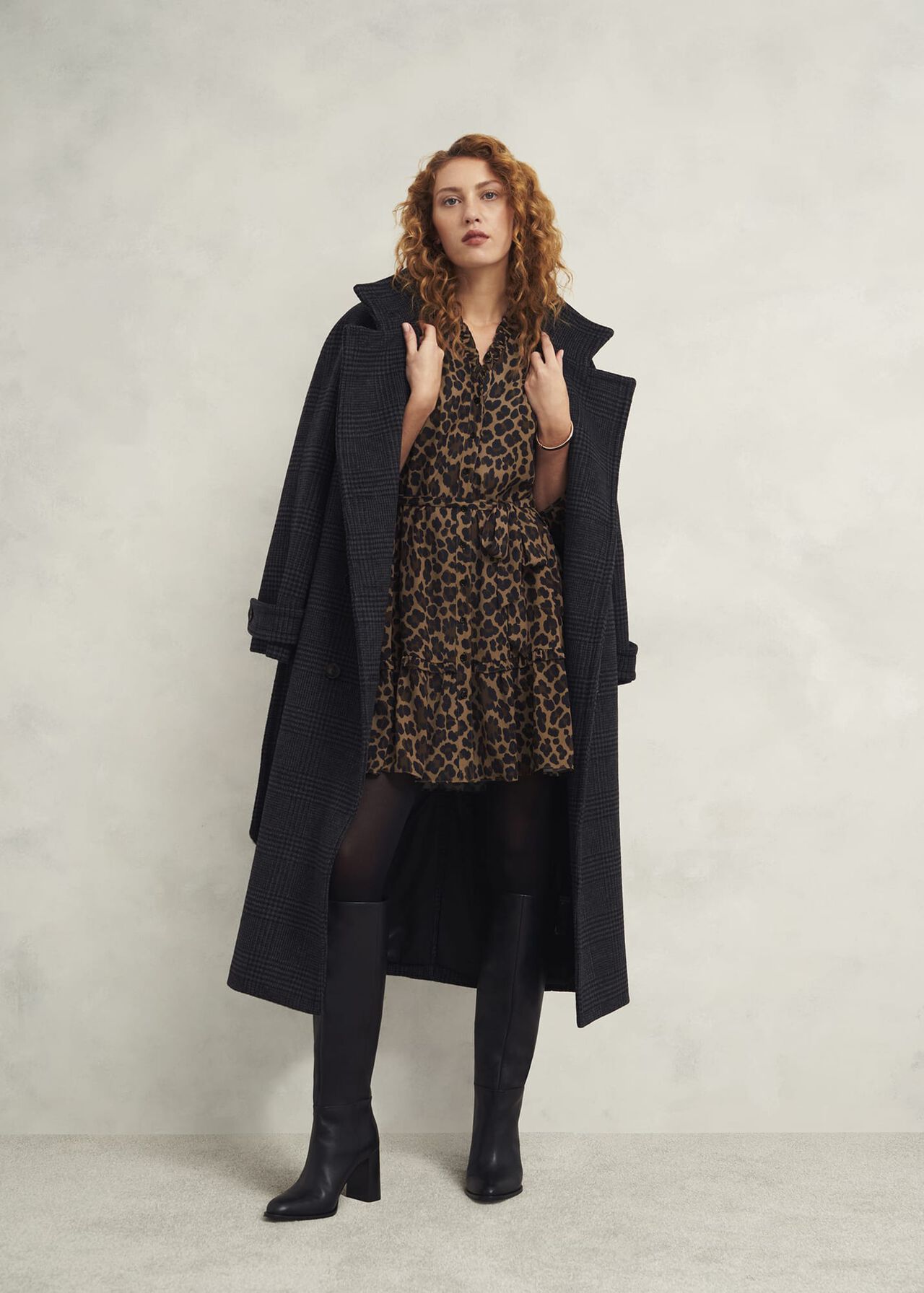 Polly Dress, Camel Multi, hi-res