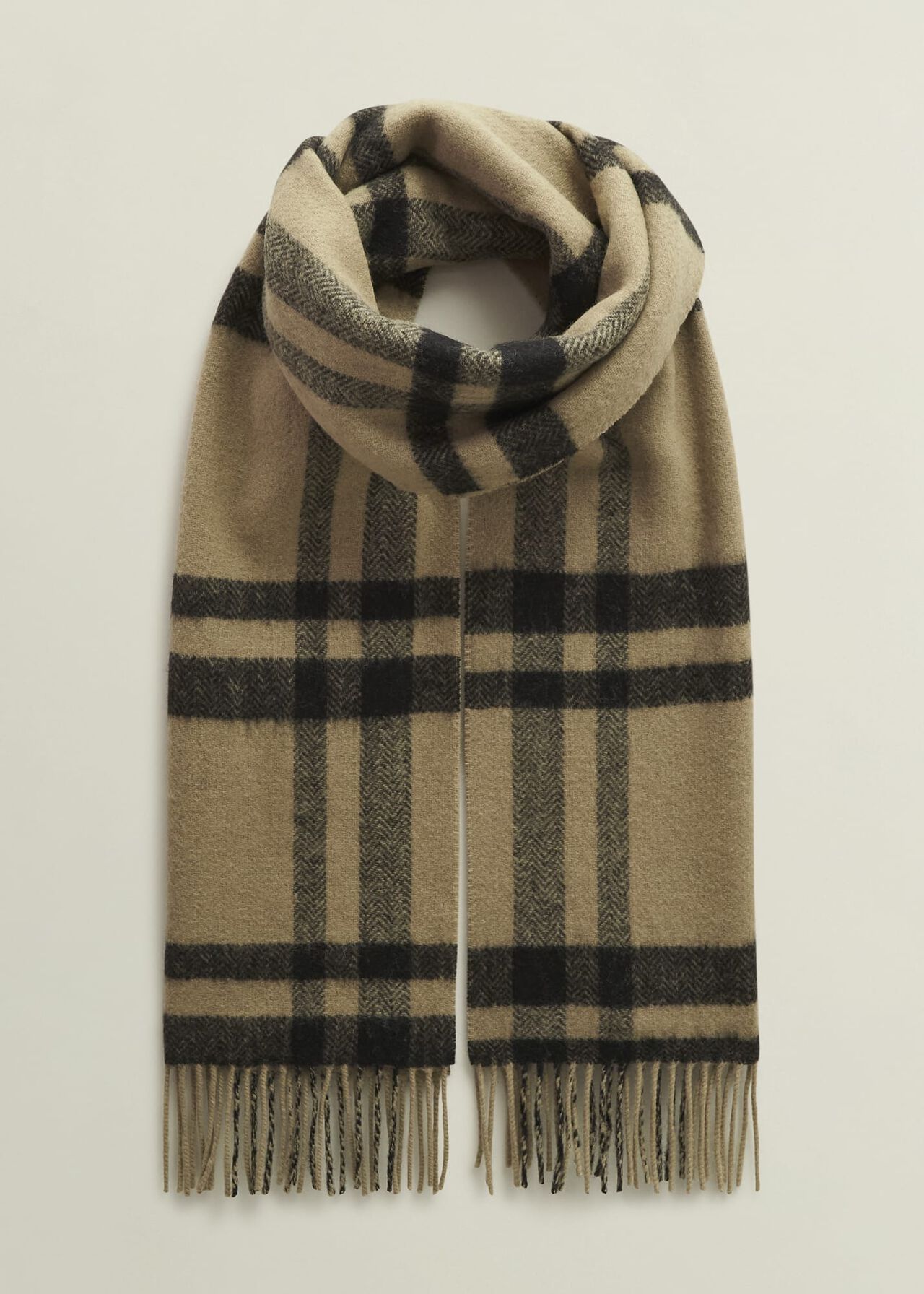 Ruth Wool Scarf, Camel Multi, hi-res