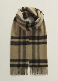 Ruth Wool Scarf, Camel Multi, hi-res