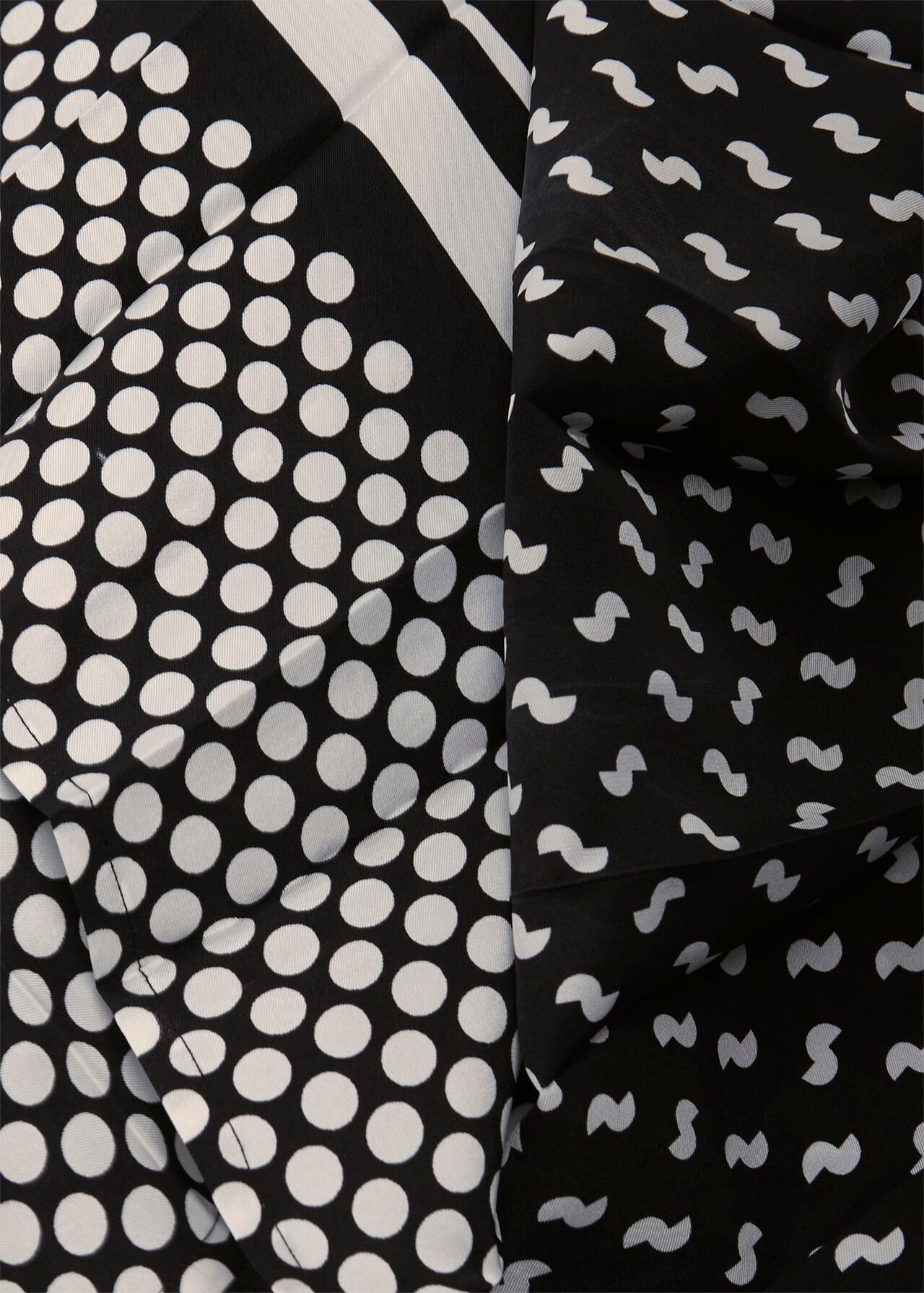 Aurielia Silk Dress, Black Ivory, hi-res