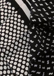 Aurielia Silk Dress, Black Ivory, hi-res