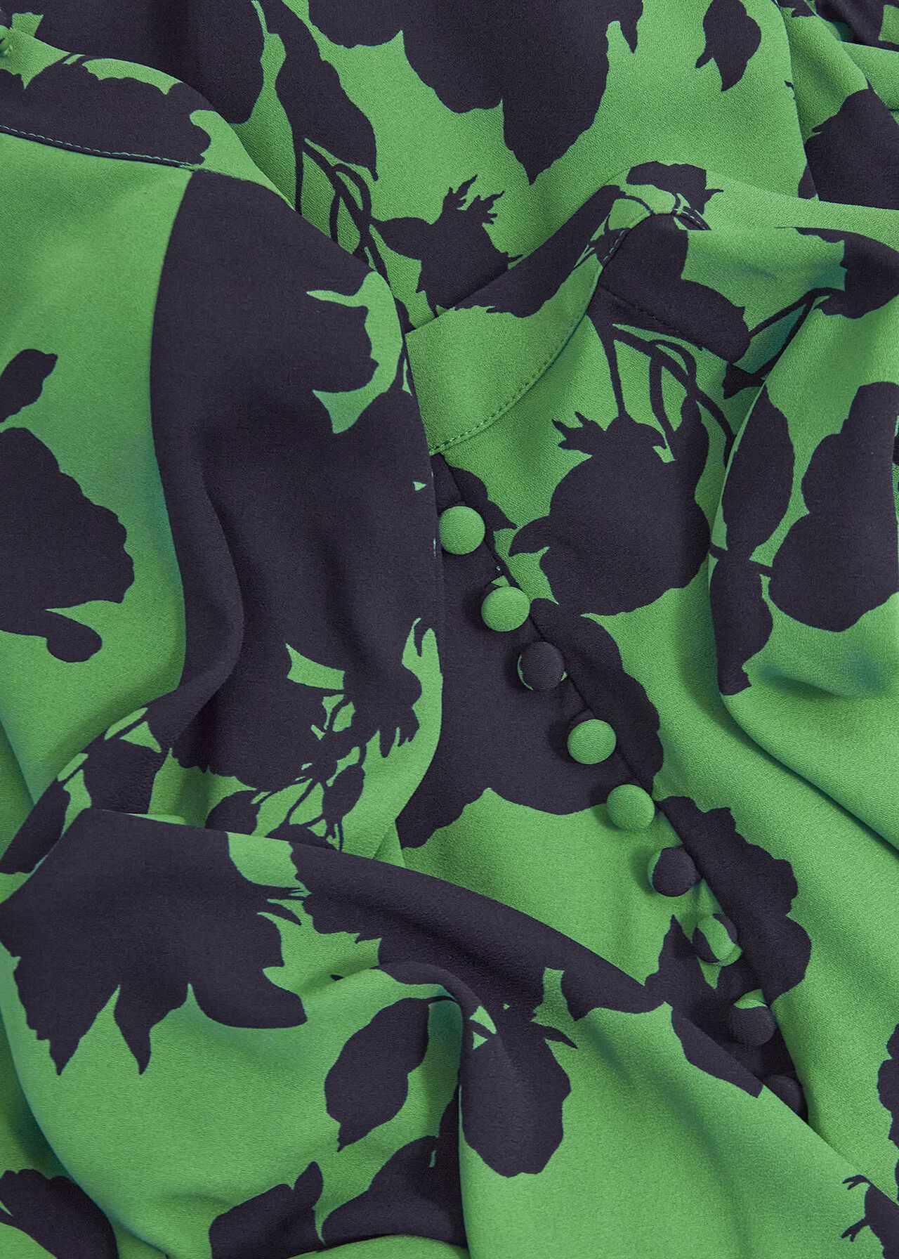 Georgia Dress, Green Navy, hi-res
