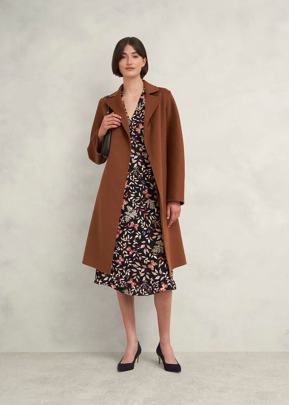 Leila Suede Court Shoes, Black, hi-res