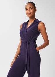 Elisa Jumpsuit, Bright Navy, hi-res