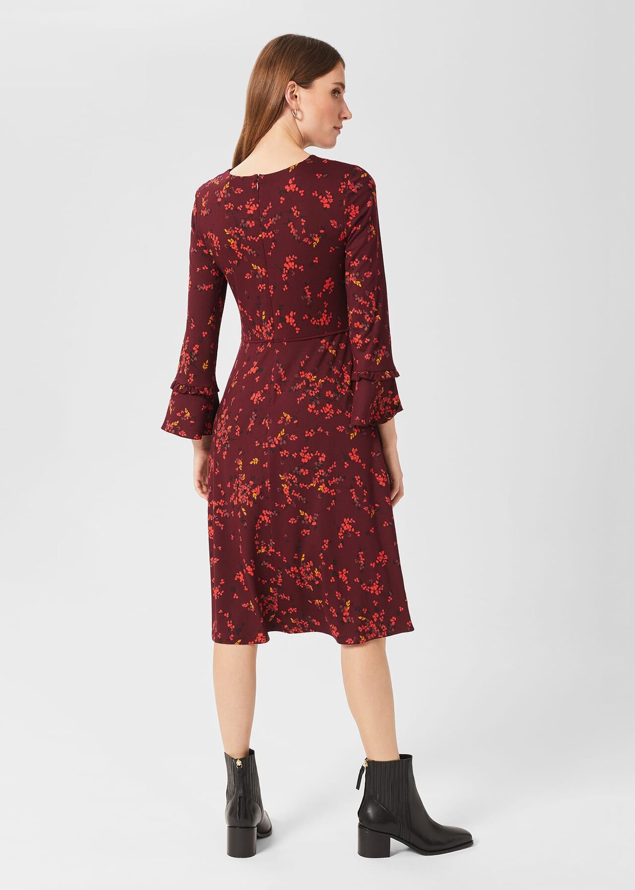 Lea Jersey Dress, Mulberry Multi, hi-res