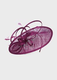 Freya Fascinator, Berry Purple, hi-res
