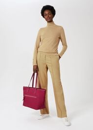 Norfolk Nylon Tote Bag, Berry Pink, hi-res