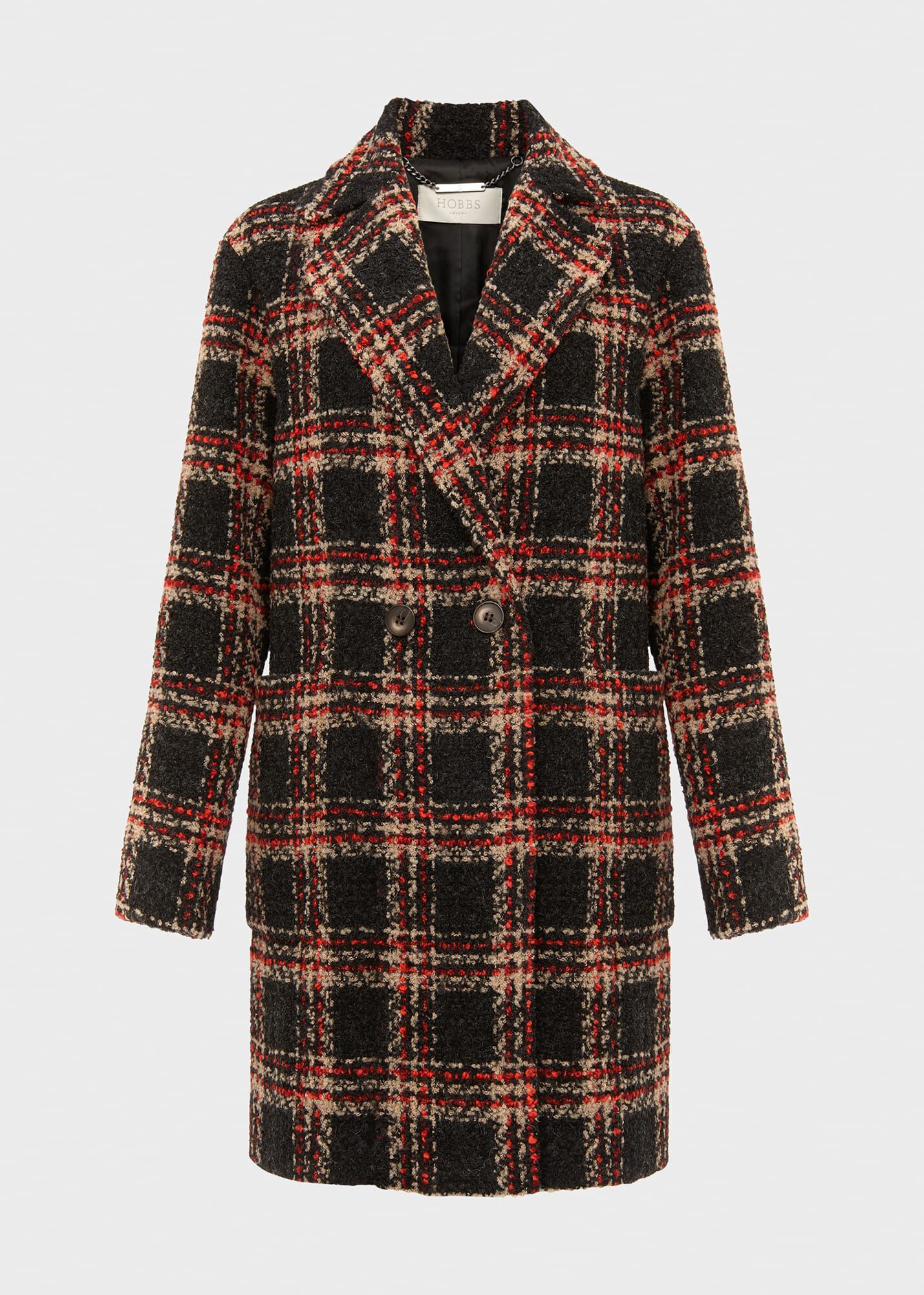 hobbs checked coat