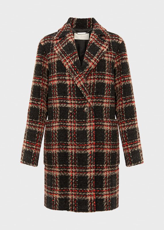 Carmina Check Coat With Wool