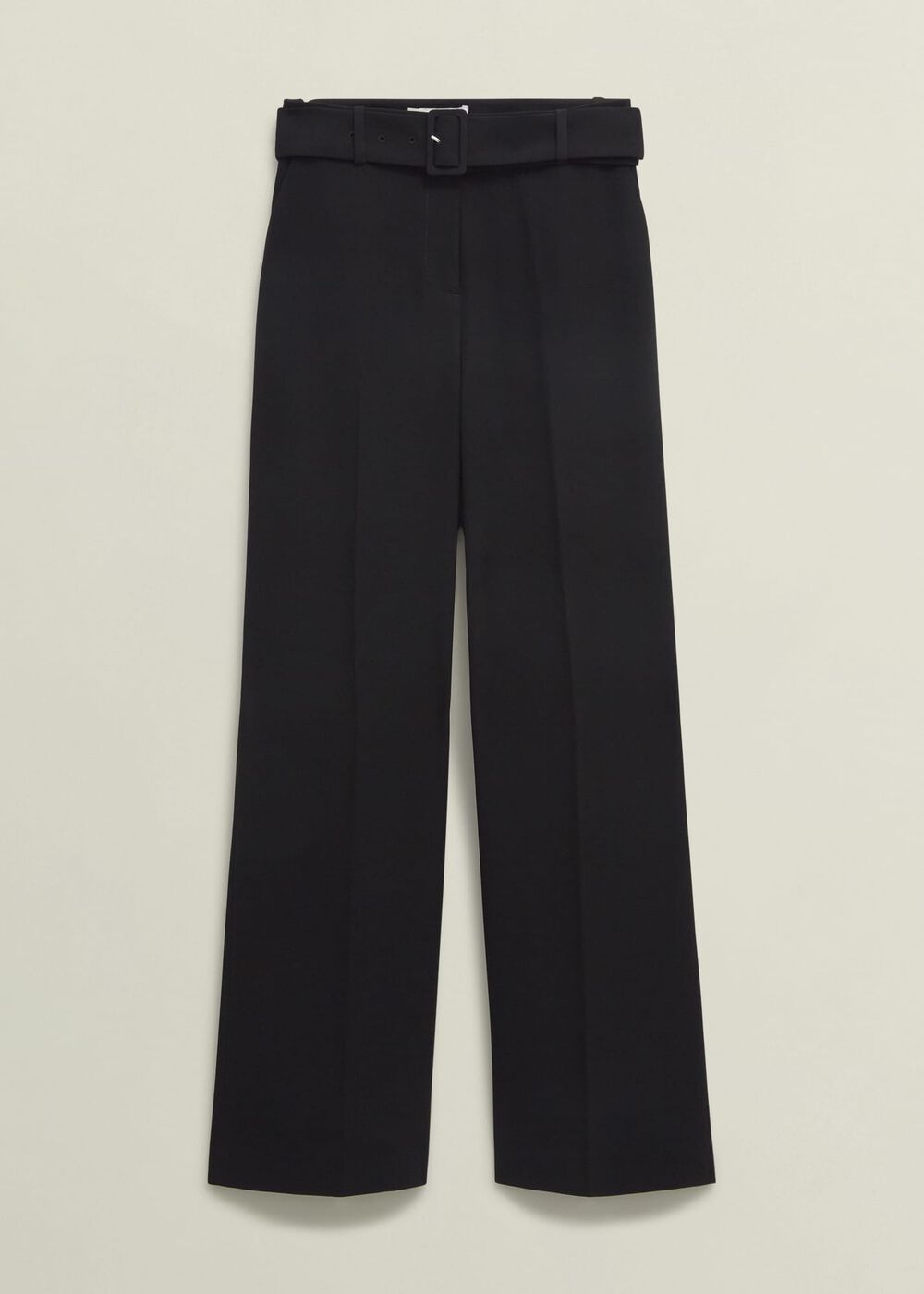 Petite Drew Wide Trousers, Black, hi-res