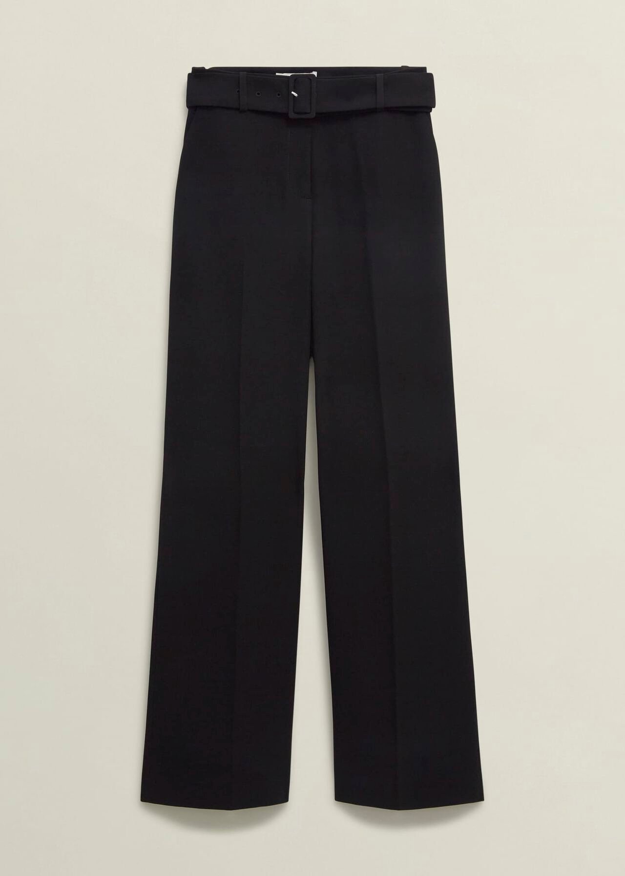 Petite Drew Wide Trousers, Black, hi-res