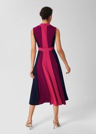 Jilly Fit And Flare Dress, Pink Multi, hi-res