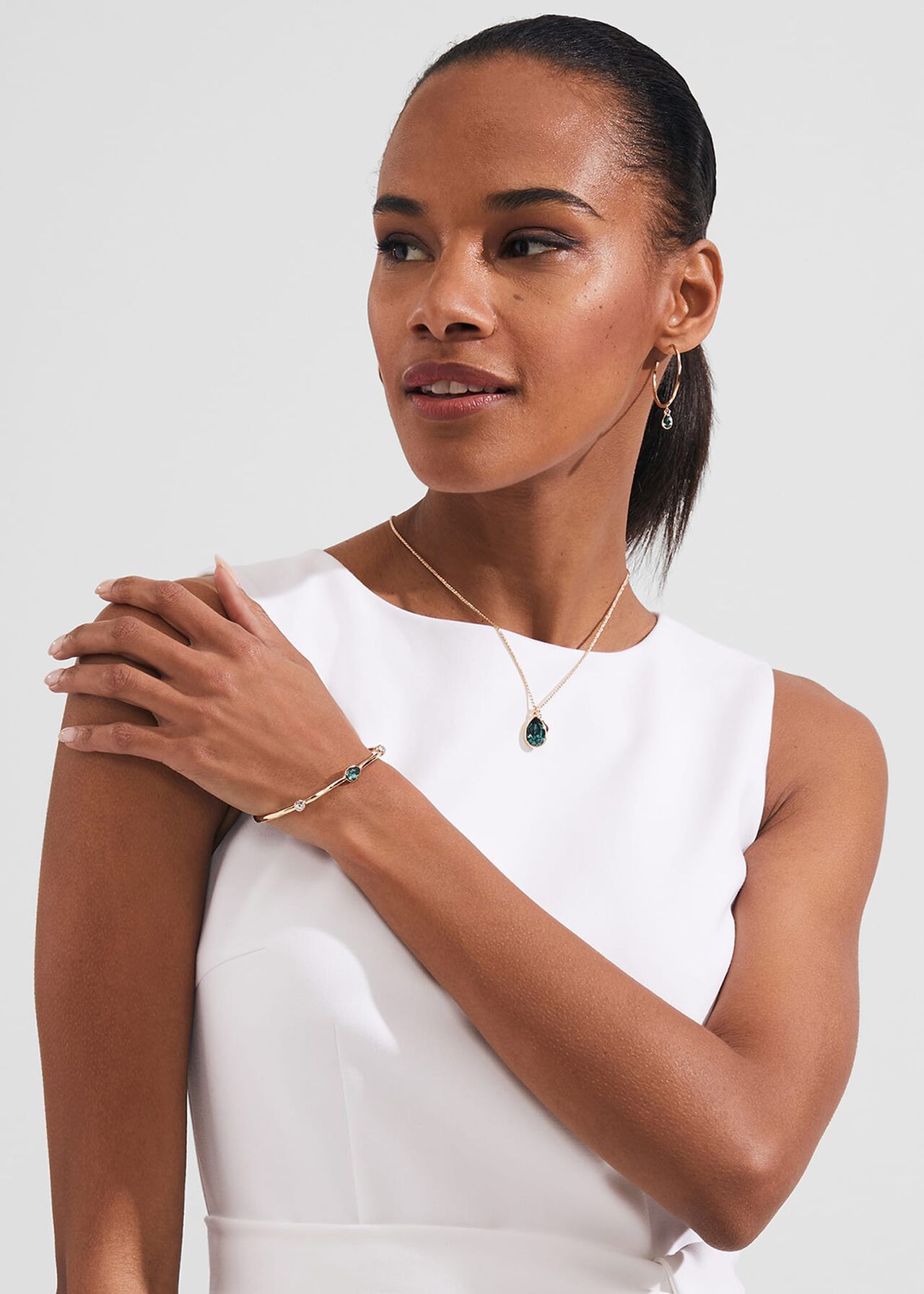 Hilda Necklace, Gold, hi-res