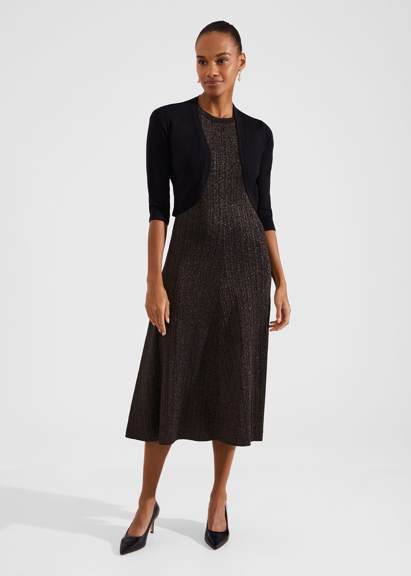 Black bolero evening shop wear