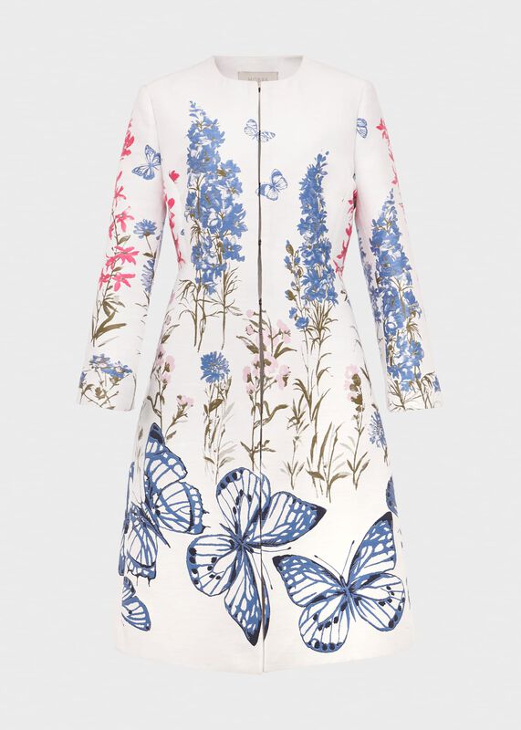 Jennifer Floral Jaquard Coat 