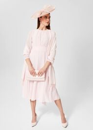 Arianne Fit And Flare Dress, Pale Pink, hi-res